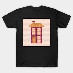 Little Pink and Mustard two-storey house - French village T-Shirt